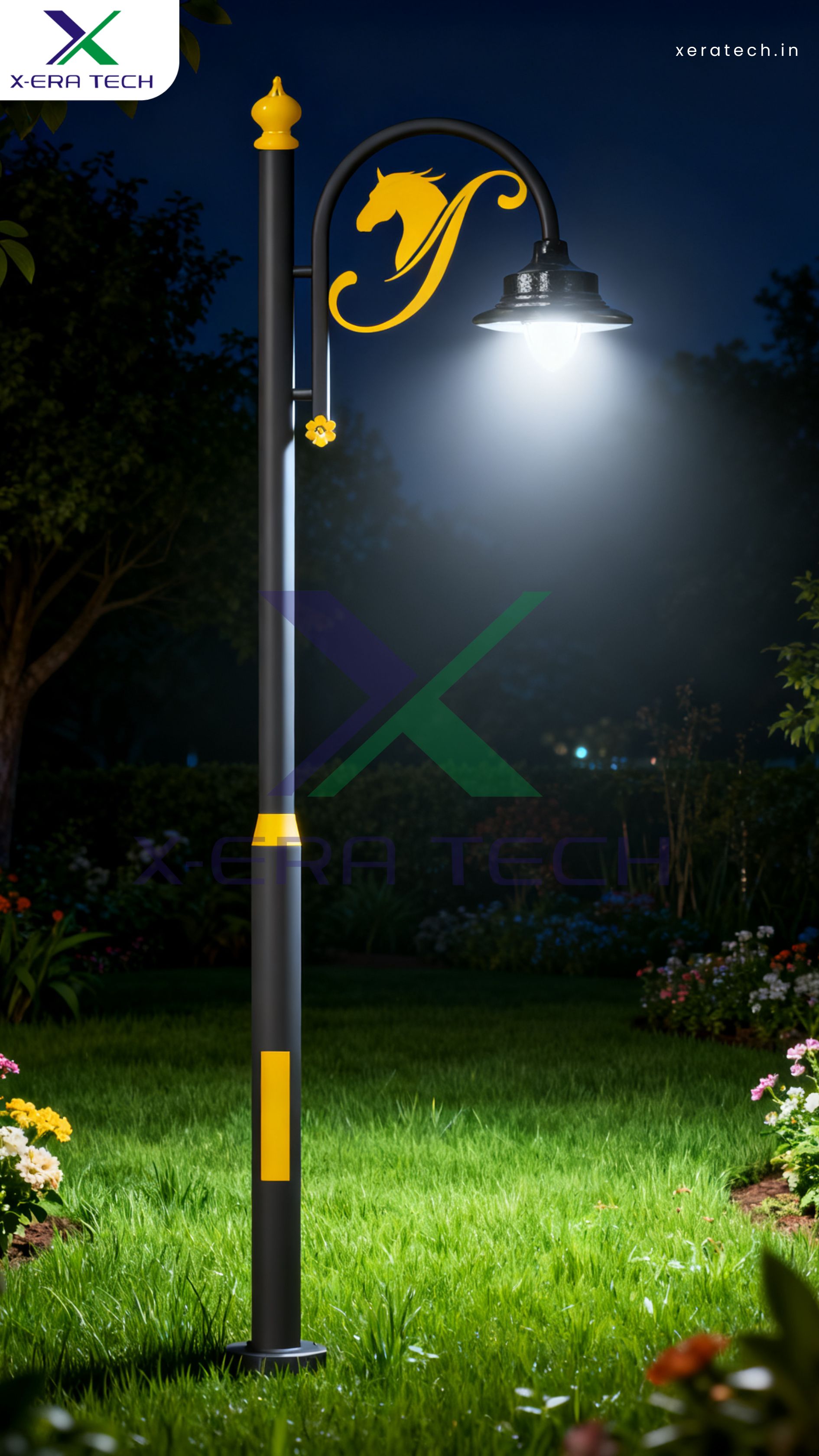 Decorative LED street light pole design 21